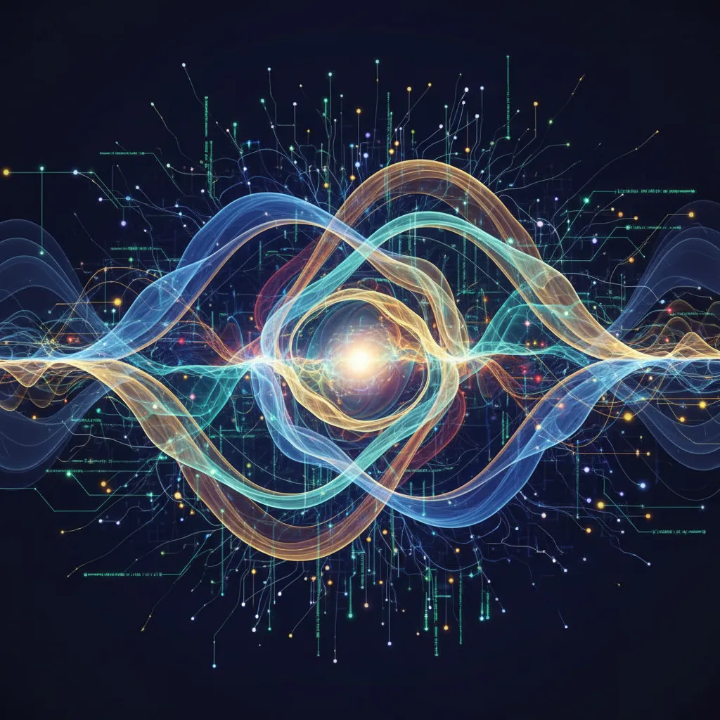 Abstract AI neural network for emotional balance