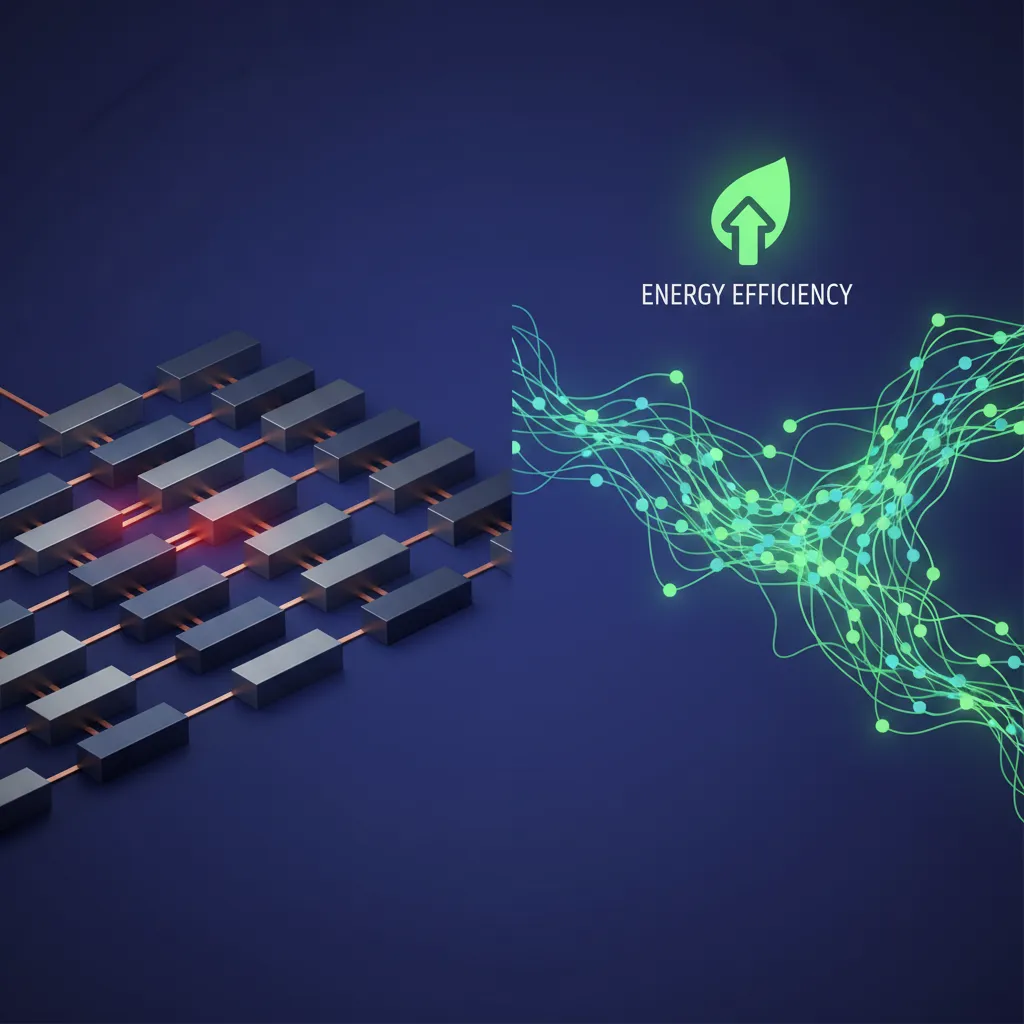 A comparison chart showing the data flow in a traditional Von Neumann architecture versus a brain-inspired neuromorphic architecture