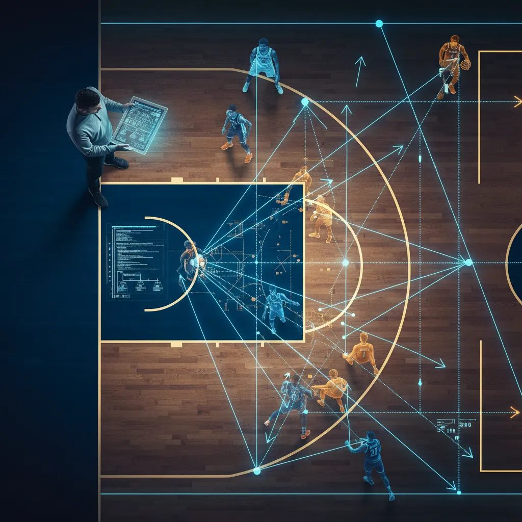 AI predicting game strategies on a sports field