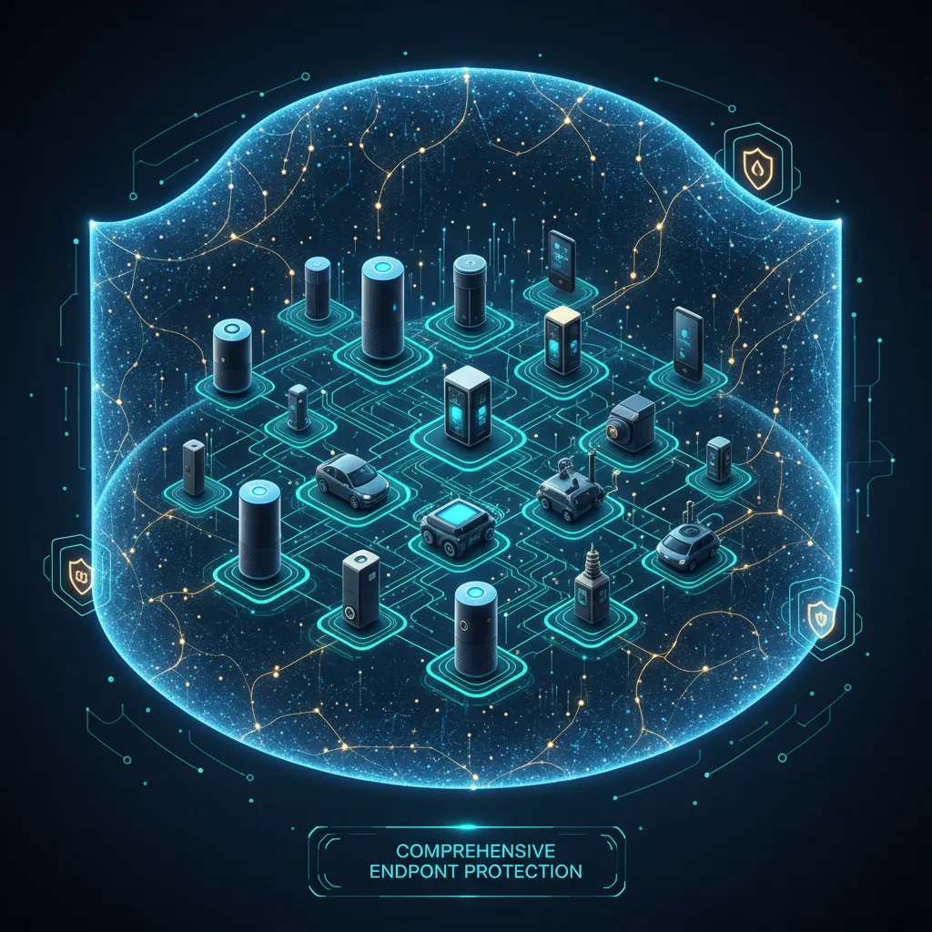 AI system monitoring and securing interconnected smart IoT devices