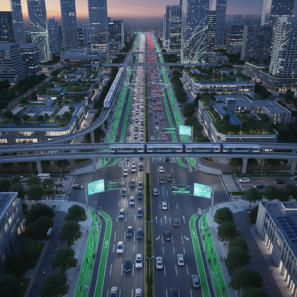 AI-optimized city traffic and green transport