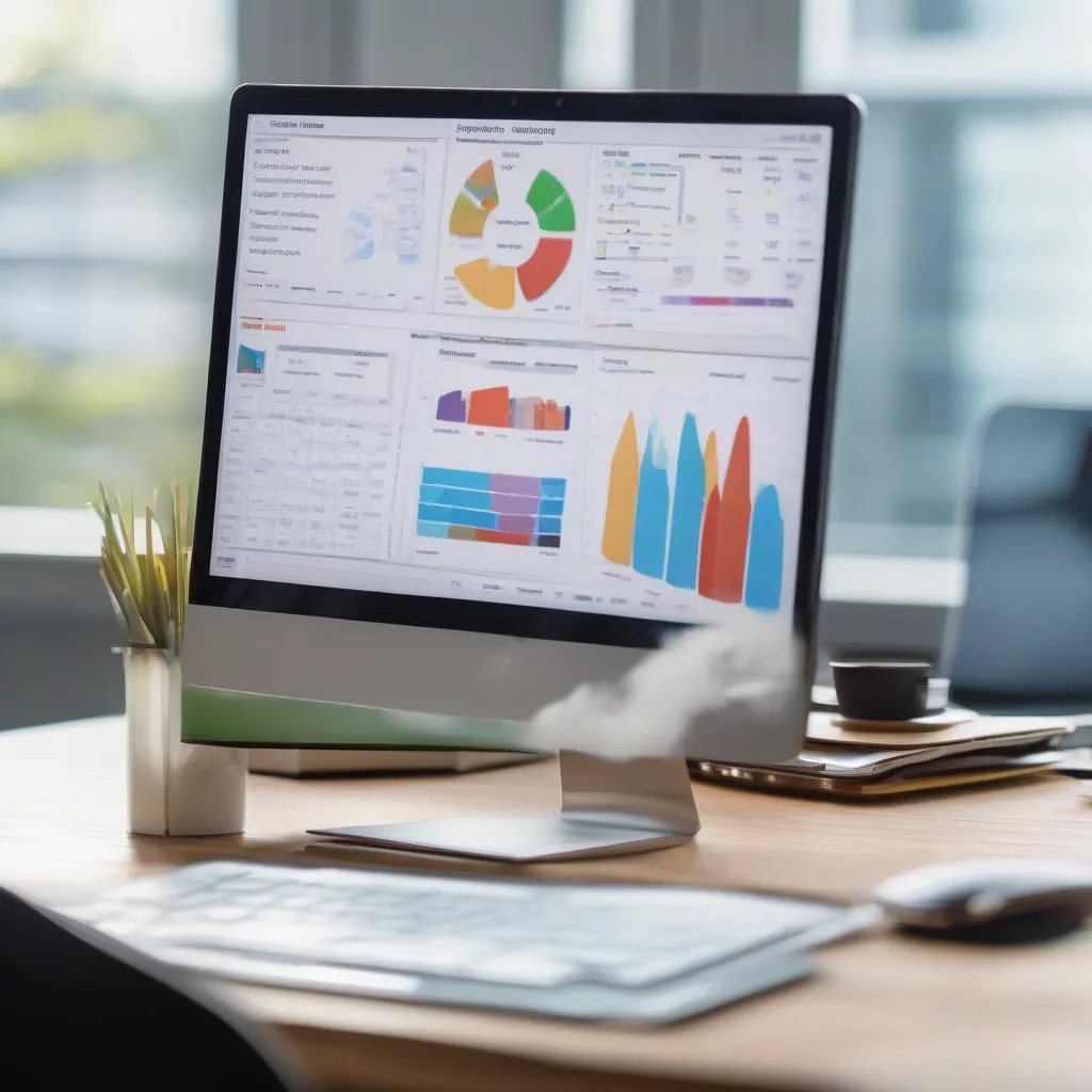 Cloud cost optimization metrics and resource utilization dashboard displayed on a laptop screen.