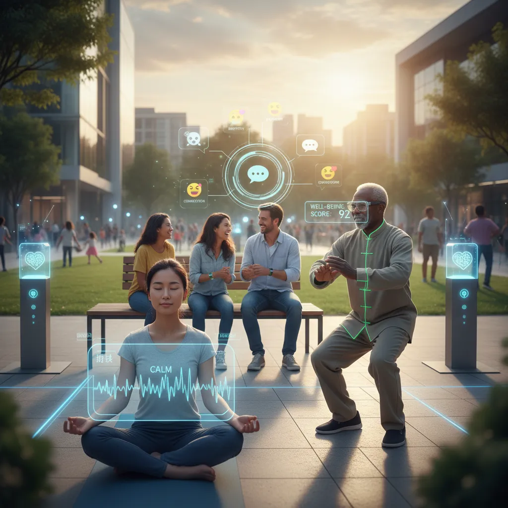 People using AI for emotional health in daily life