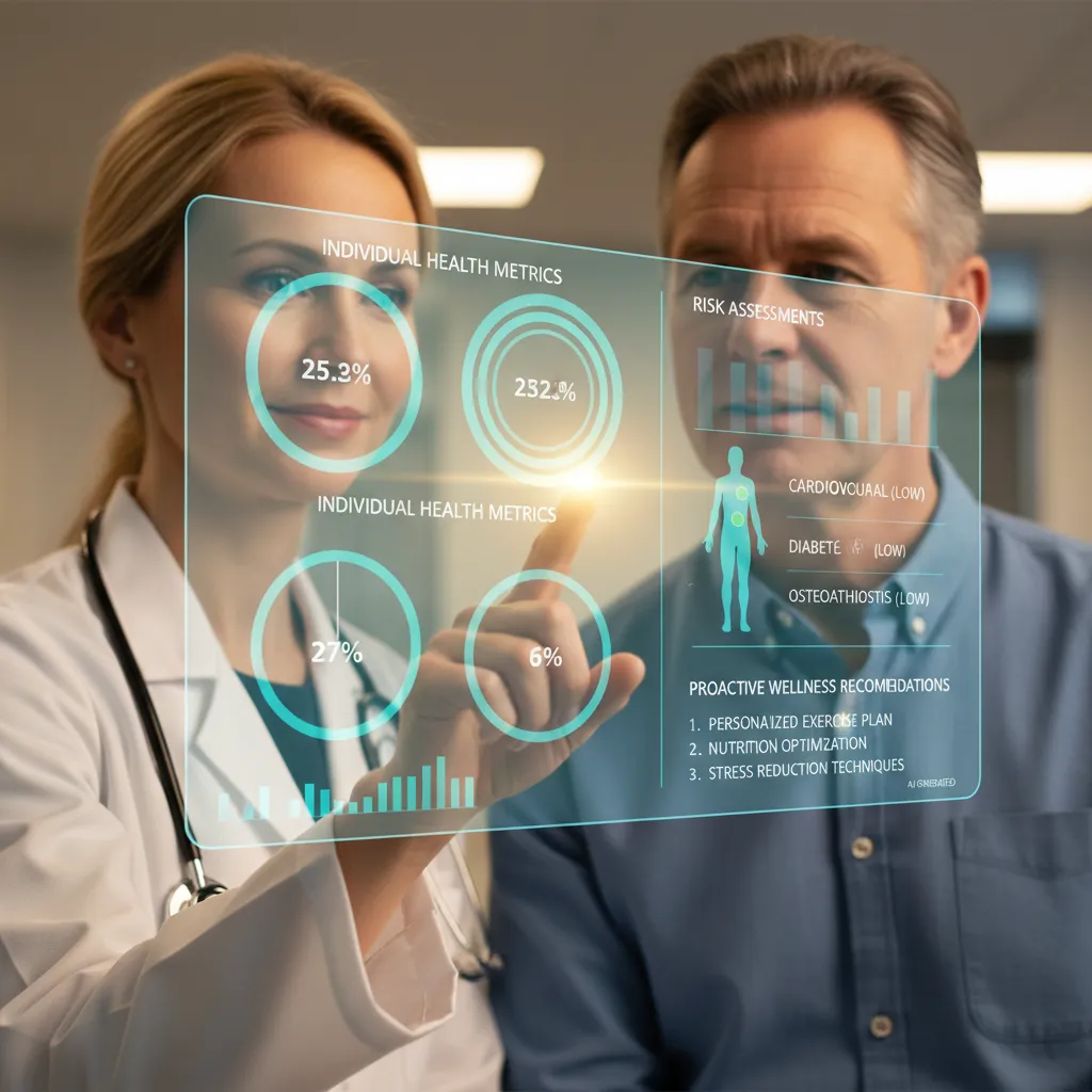 Doctor and patient discussing AI health recommendations