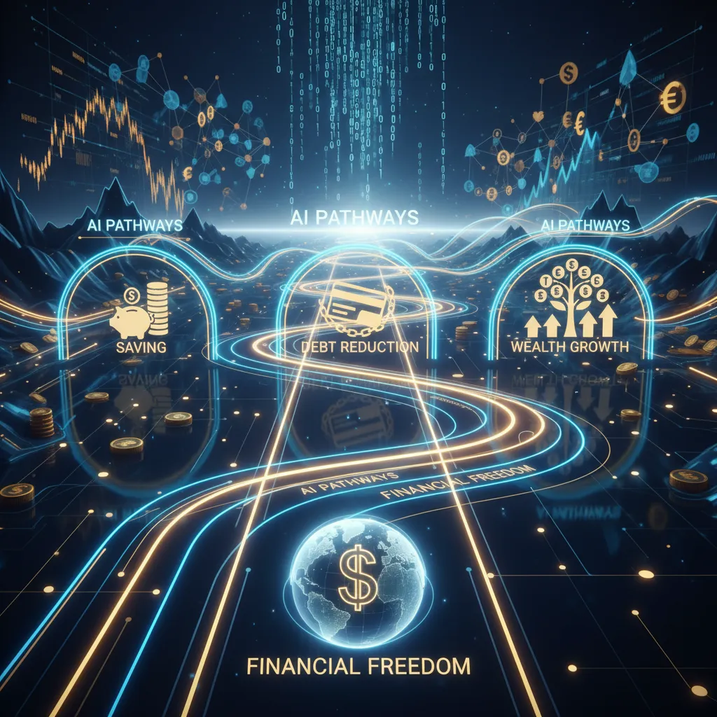 AI-guided financial journey with milestones