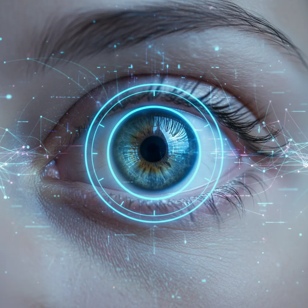 AI enhanced iris scan for secure identity verification