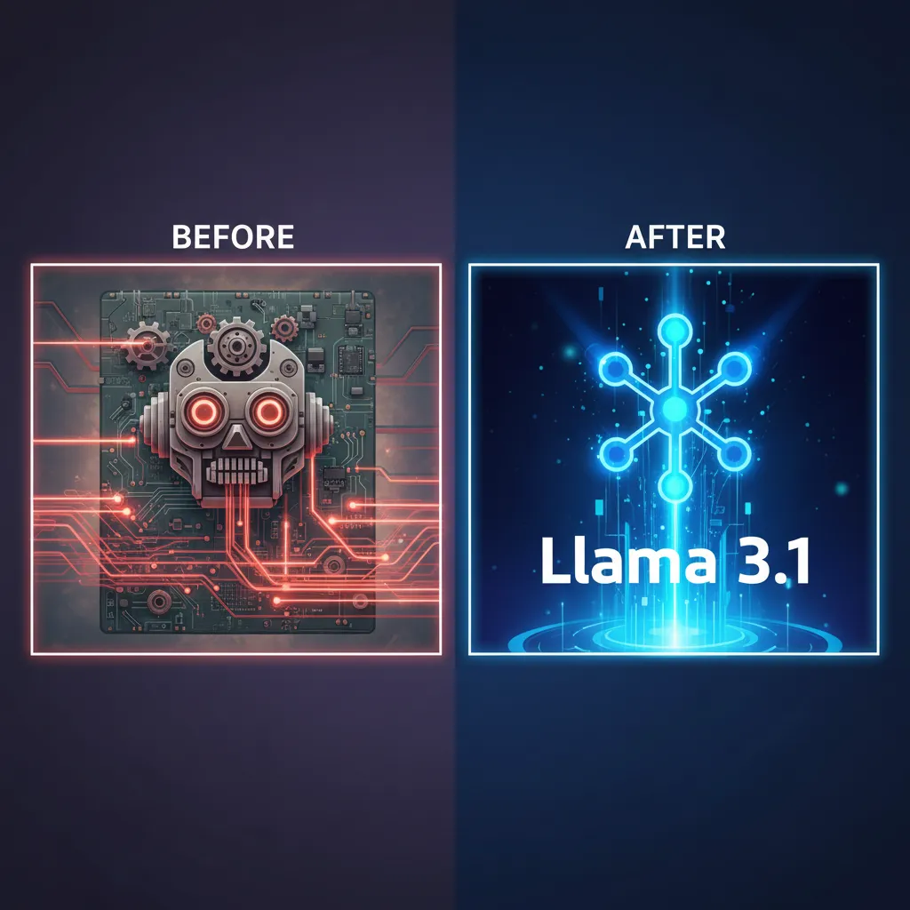 A chart showing Llama 3.1's benchmark performance compared to other leading AI models.
