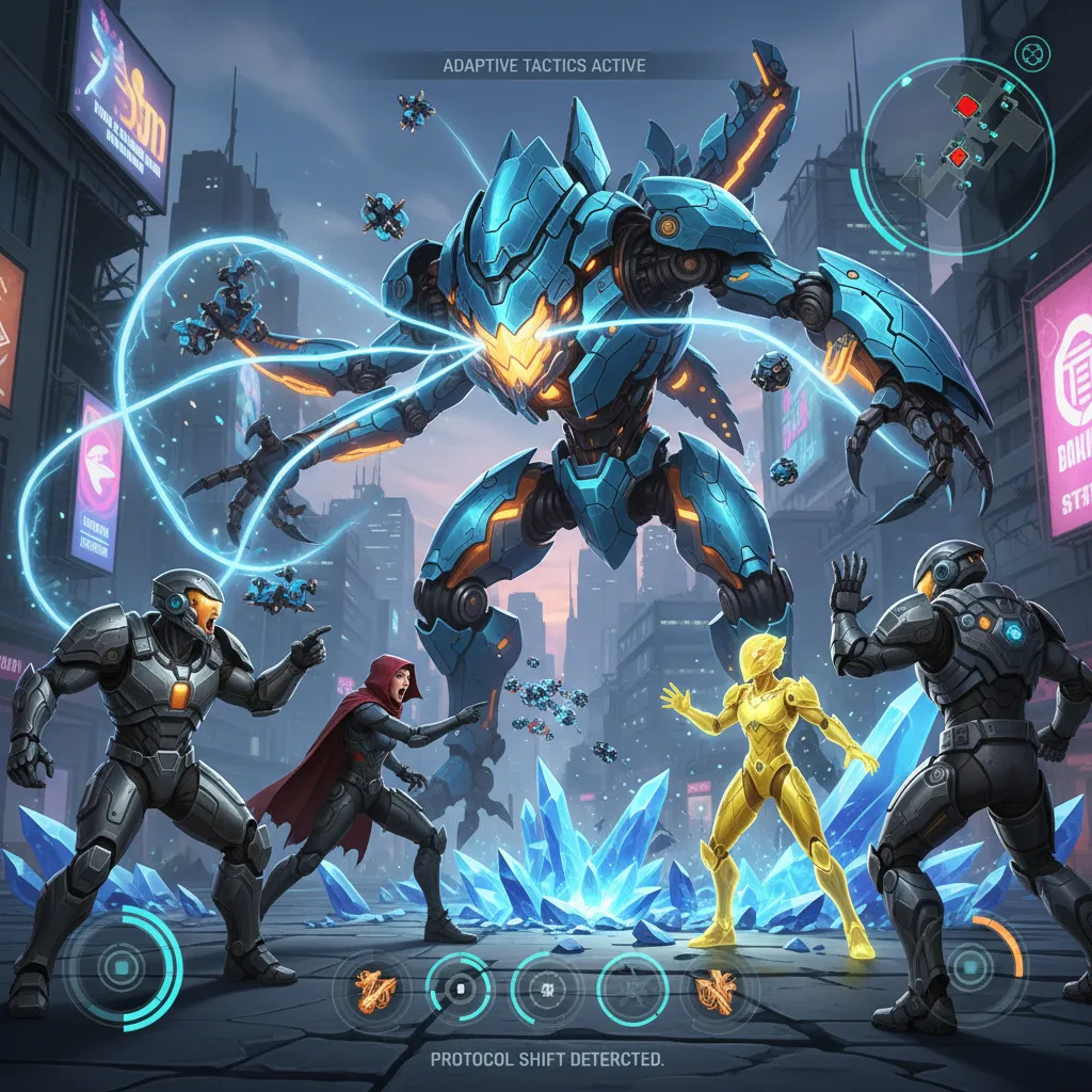 Players surprised by advanced AI boss in multiplayer online game