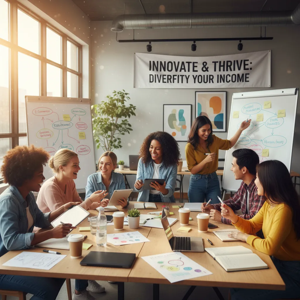 Group brainstorming side hustle ideas