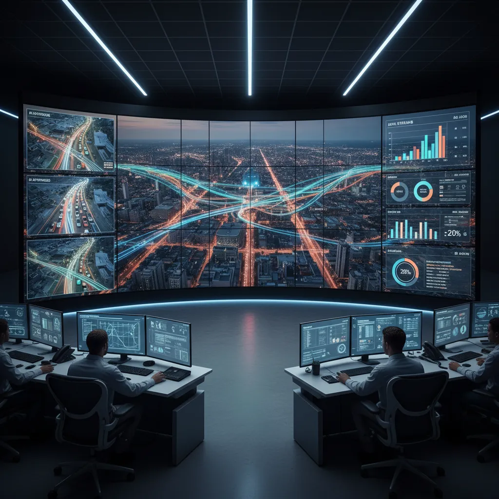 AI-driven smart traffic control center